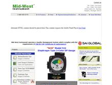 Tablet Screenshot of midwestinstrument.com